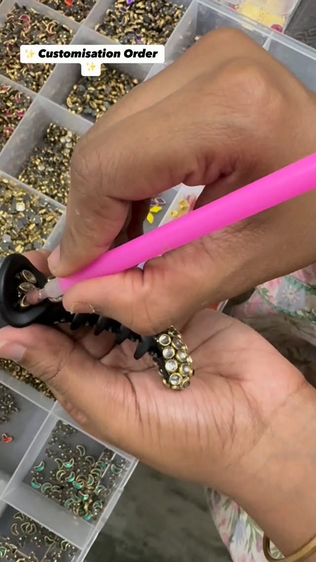 Customised Jewelled Banana Clip