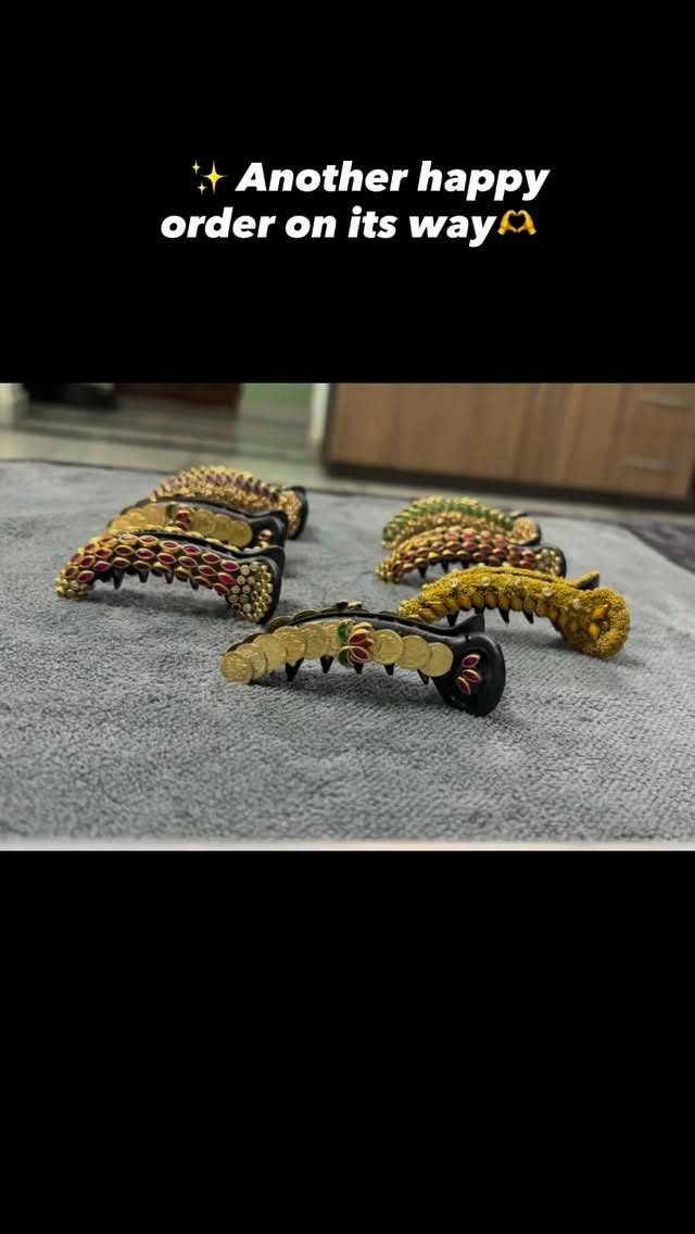 Embellished Statement Banana Clips