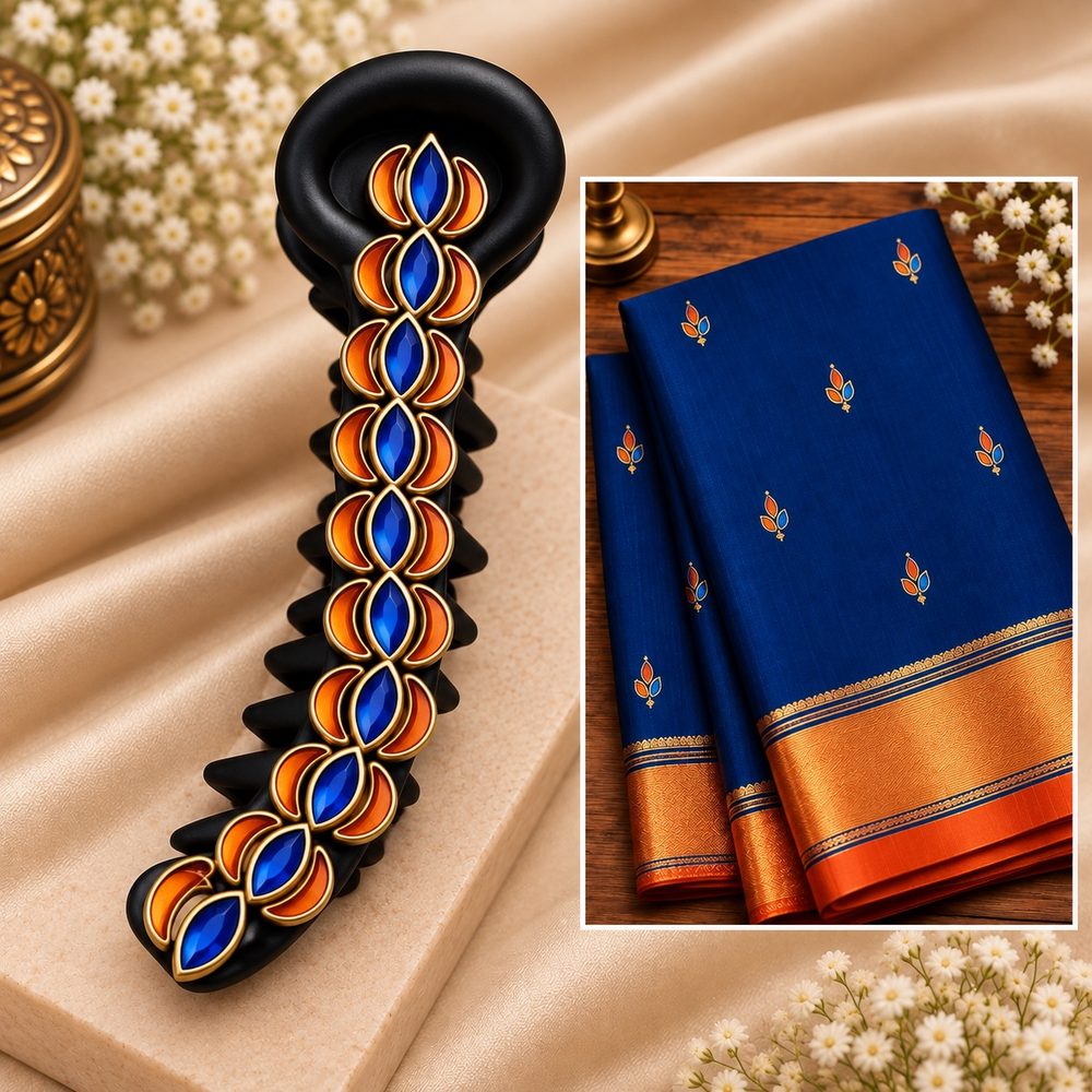 Orange and blue
