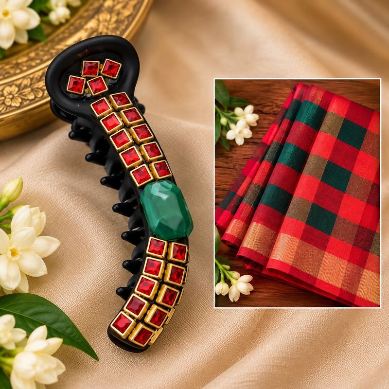 Red and green checked